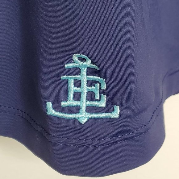 Lands' End Navy Aqua Activewear Casual Tank Top, L (14-16) - Picture 4 of 10